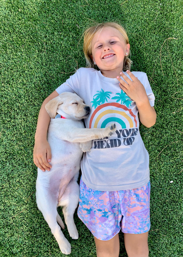 b.e.happe rv girl with puppy, rv essentials for traveling with pets