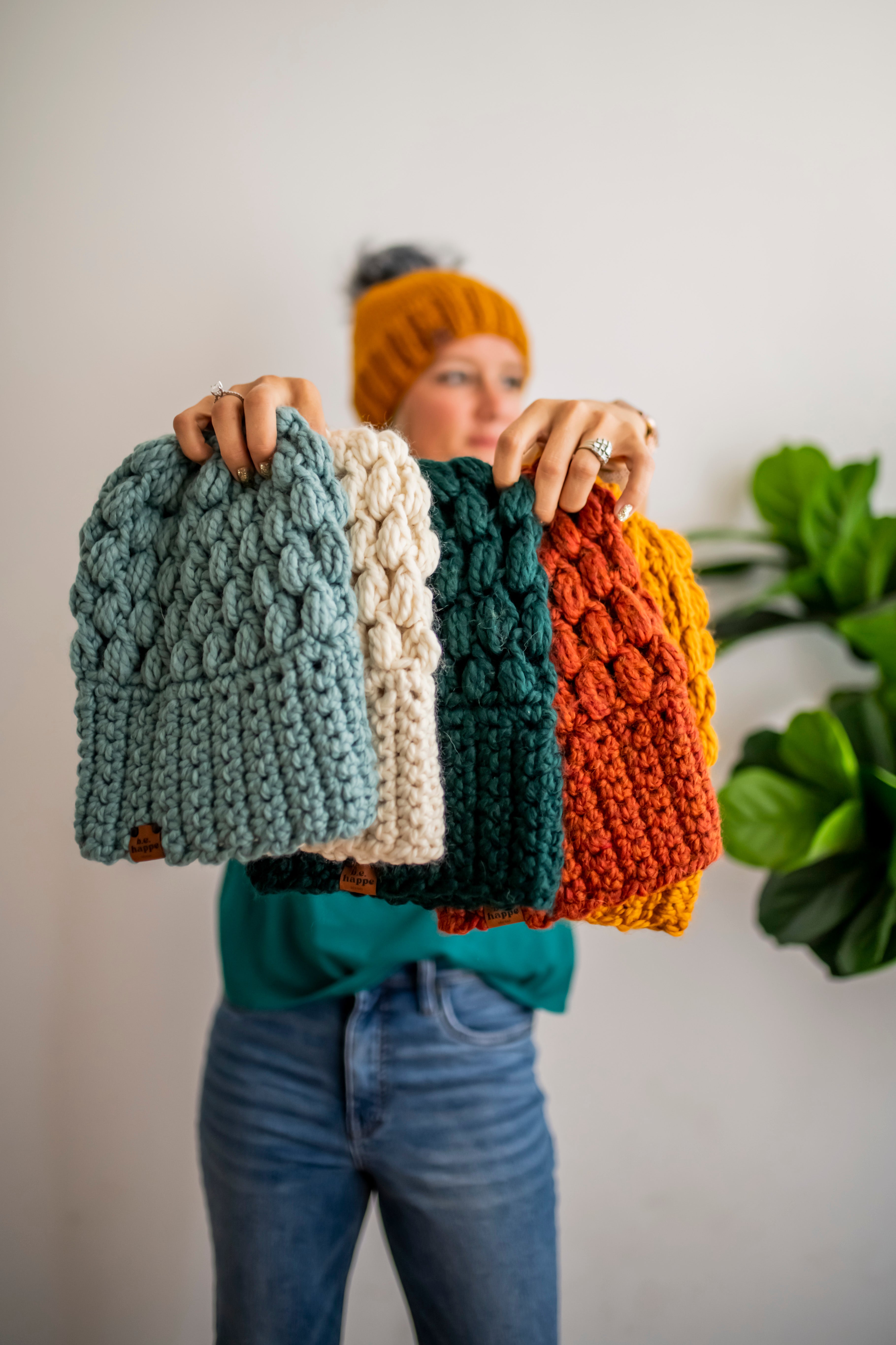 Women's Slouchy Beanies | Handmade Crochet Hats — b.e.happe