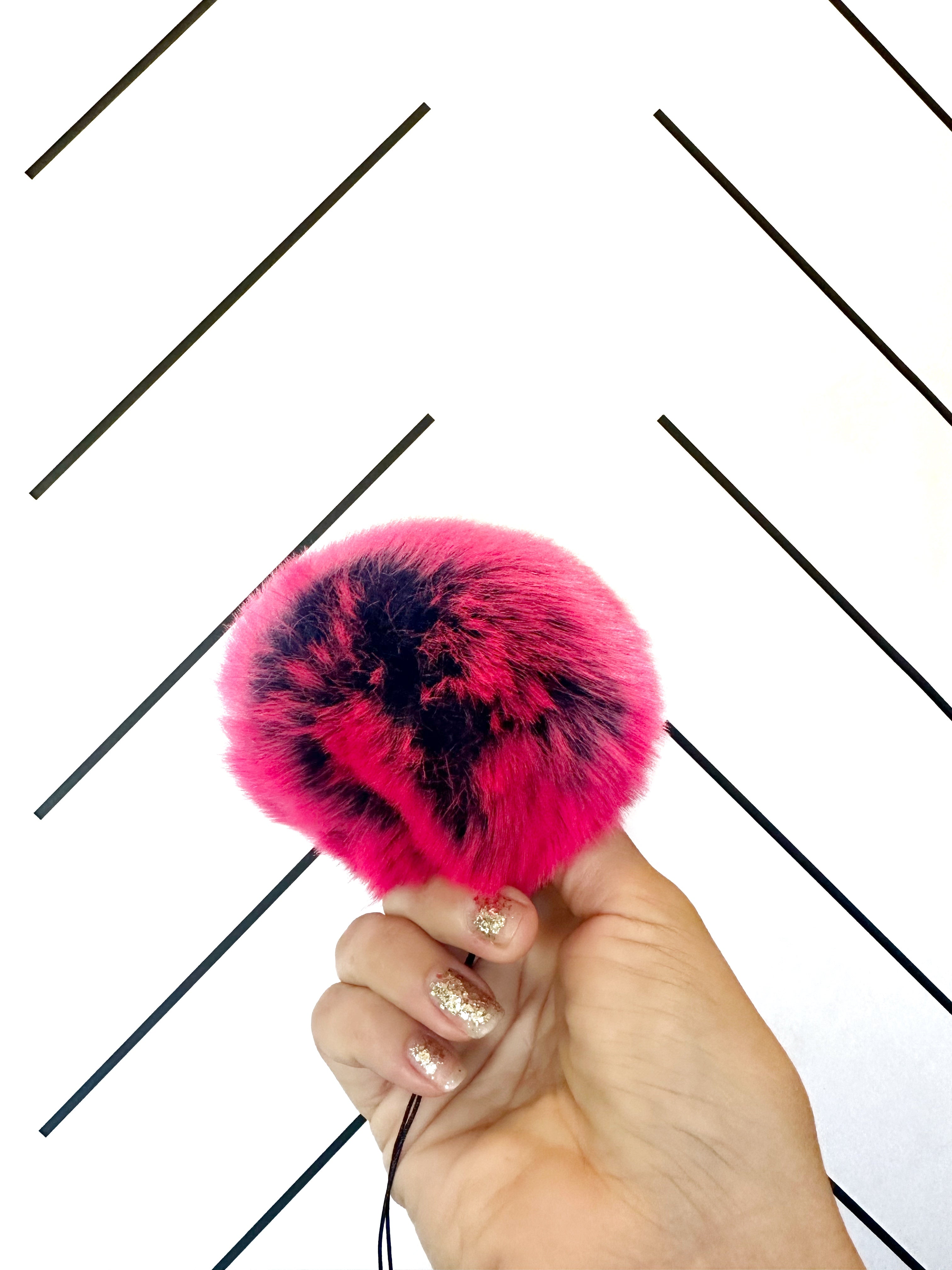 Faux Fur Pom Pom | Pink -  from b.e.happe