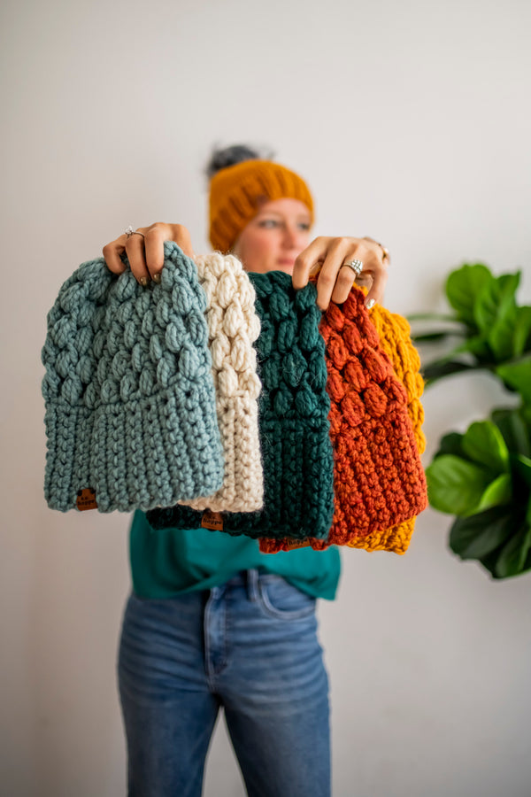 Women's Slouchy Beanies | Handmade Crochet Hats - b.e.happe