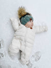 0 - 3 month Baby Pom Hat | Succulent Heart Beanie - b.e.happe