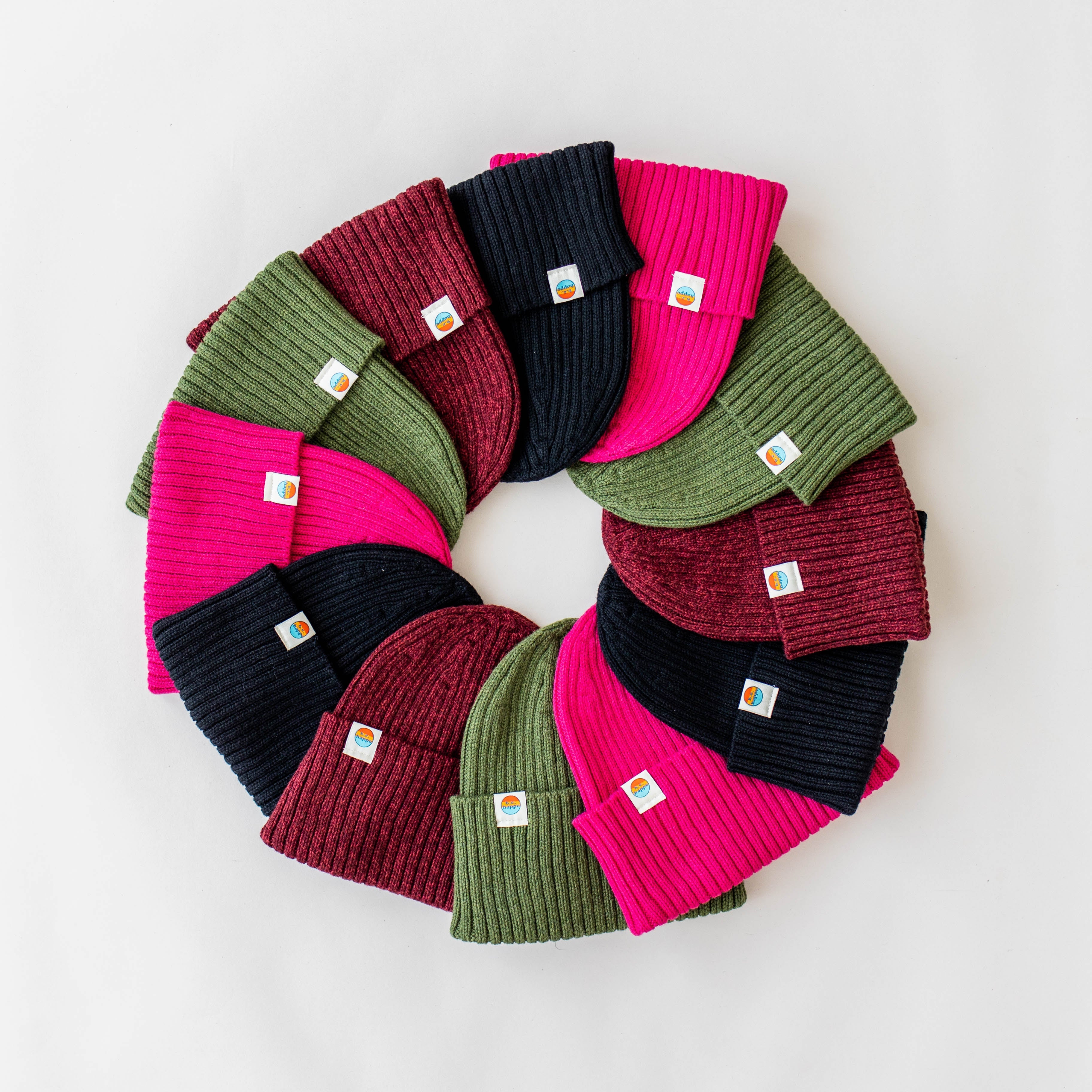Wholesale Ribbed Knit Beanie | Black