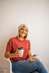 Crochet Simple Slouch Hat | Wheat