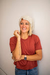 Crochet Simple Slouch Hat | Wheat