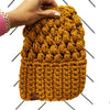 Crochet Puff Stitch Slouch Hat | Butterscotch