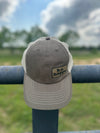 Unstructured Glide Buckle Trucker Baseball Cap | Olive Grey - Adult from b.e.happe 