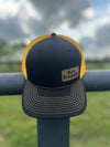 Trucker Snapback Cap | Black + Yellow