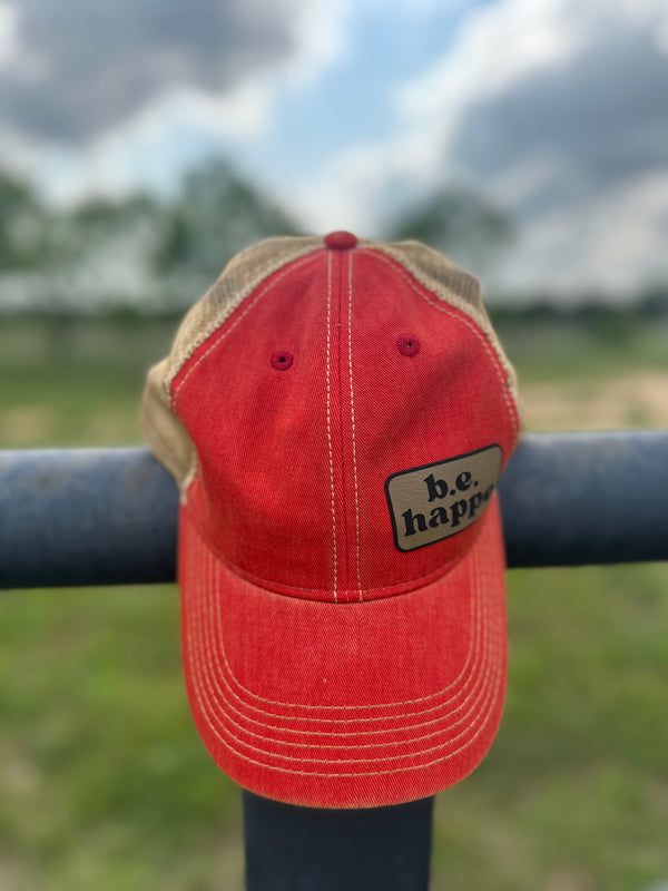 Unstructured Snapback Baseball Cap | Scarlet Red - Adult from b.e.happe 