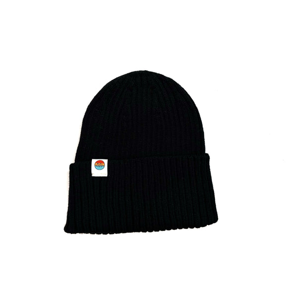 Wholesale Ribbed Knit Beanie | Black