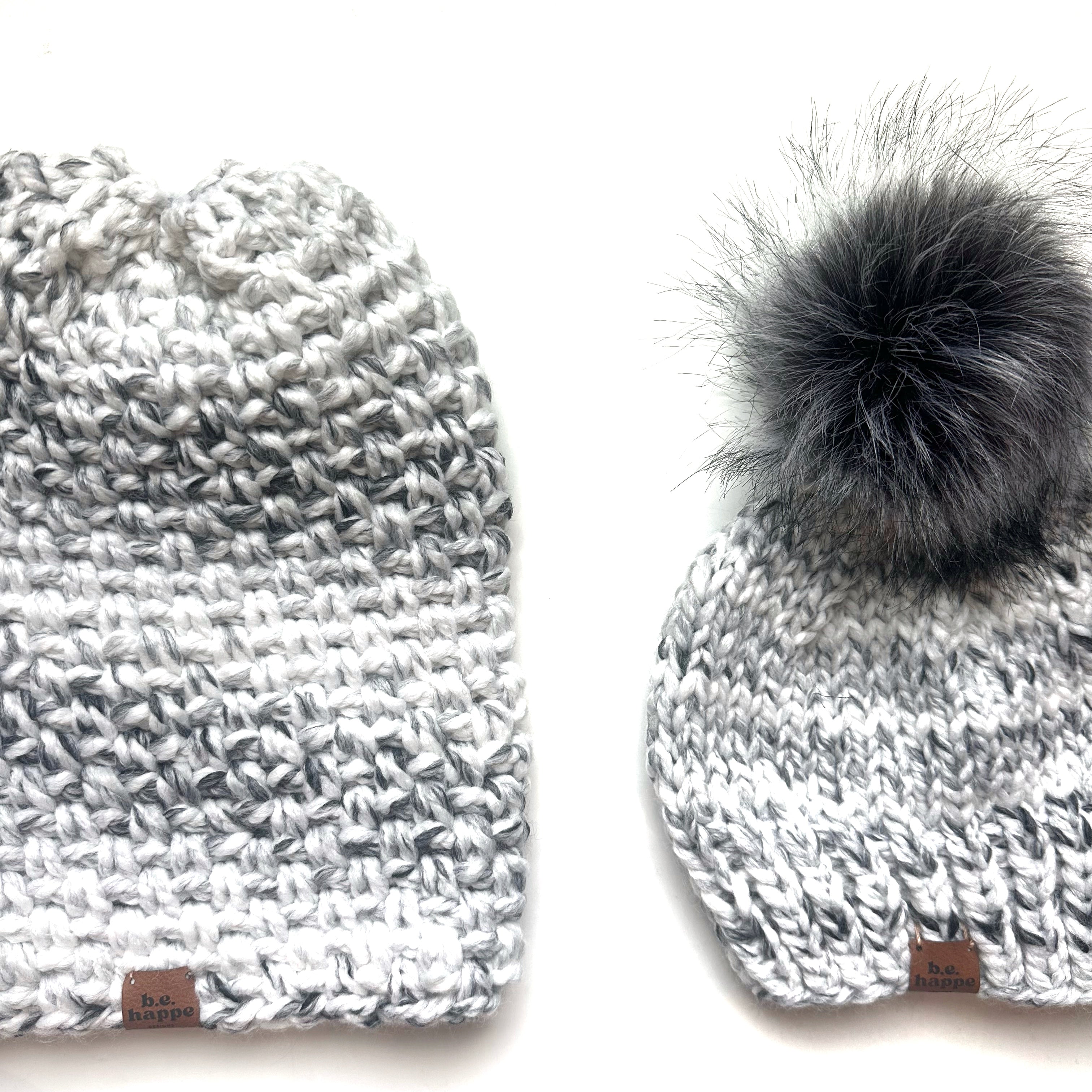 Mommy + Me Matching Beanies | Marble Hat Set -  from b.e.happe 