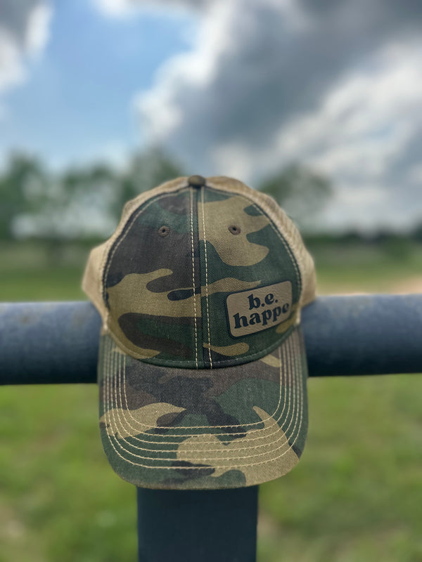Unstructured Snapback Baseball Cap | Camo - Adult from b.e.happe 