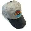 Non-distressed Buckle Back Baseball Cap | Two Tone Grey