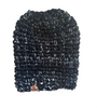 Simple Slouch Crochet Hat | Black Marble