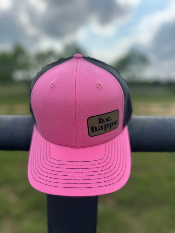 Trucker Snapback Cap | Pink + Black - Adult from b.e.happe 