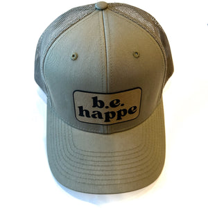 b.e.happe olive green trucker hat