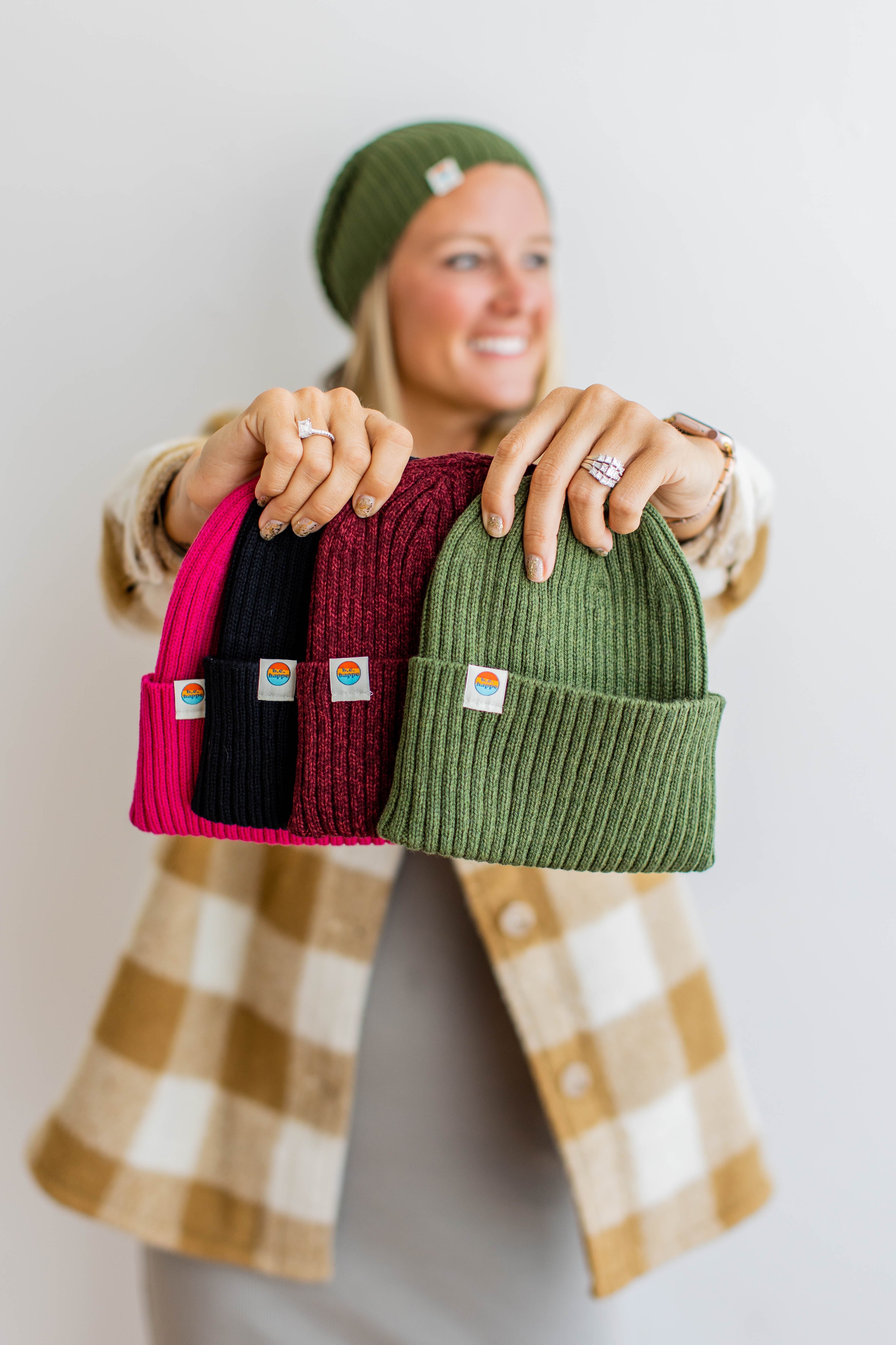 Wholesale Ribbed Knit Beanie | Maroon
