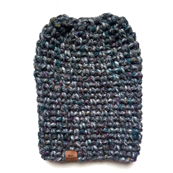 Crochet Simple Slouch Hat | Blue Purple Slouchy Beanie - Adult from b.e.happe 
