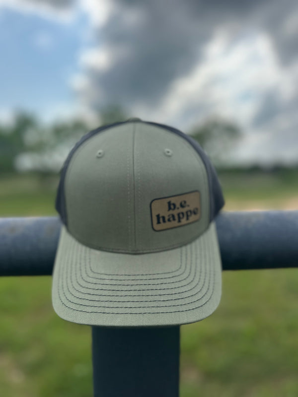Trucker Snapback Cap | Green + Black - Adult from b.e.happe 