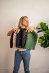 Crochet Puff Stitch Slouch Hat | Walnut