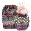 Adult Pom Pom Hat | Purple Heart Beanie -  from b.e.happe 