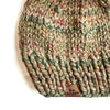 Adult Pom Pom Hat | Green Variegated Beanie -  from b.e.happe 