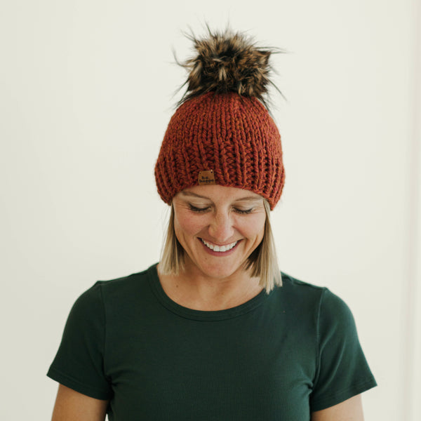 Adult Pom Pom Hat | Spice Beanie -  from b.e.happe 