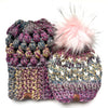 Adult Pom Pom Hat | Purple Heart Beanie -  from b.e.happe 