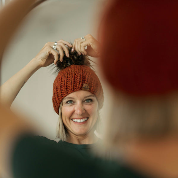 Adult Pom Pom Hat | Spice Beanie -  from b.e.happe 