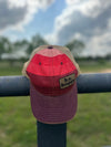 Unstructured Snapback Baseball Cap | Red Stripe - Adult from b.e.happe 