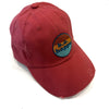 Distressed Buckle Back Baseball Cap | Red