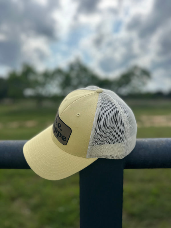 Trucker Snapback Cap | Pale Yellow - Adult from b.e.happe 