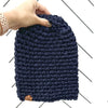 Crochet Simple Slouch Hat | Navy Blue