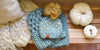 Mommy + Me Blue Knit Heart Pom Hat Set -  from b.e.happe 