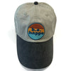 Non-distressed Buckle Back Baseball Cap | Two Tone Grey