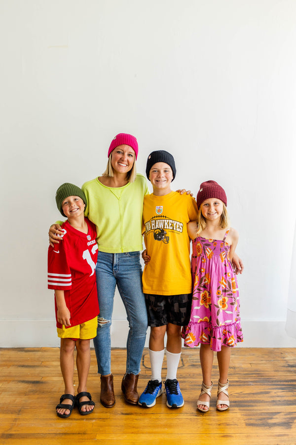 Wholesale Ribbed Knit Beanie | Maroon