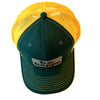Trucker Snapback Cap | Green + Yellow - Adult from b.e.happe 
