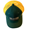 Trucker Snapback Cap | Green + Yellow