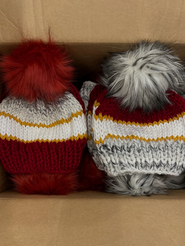 Team Adult Knit Pom Hat | Choose your combo -  from b.e.happe 
