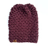 Wholesale Crochet Simple Slouch Hat | Fig Purple