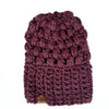 Wholesale Puff Stitch Slouch Hat | Fig Purple