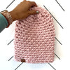 Crochet Simple Slouch Hat | Light Pink