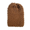 Crochet Simple Slouch Hat | Brown