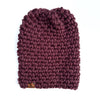 Crochet Simple Slouch Hat | Fig Purple