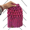 Crochet Puff Stitch Slouch Hat | Wool Free Pink Azalea