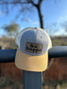 Trucker Snapback Cap | Grey + Muted Mustard