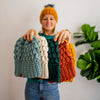 Crochet Slouch Hat | Succulent Blue Slouchy Beanie -  from b.e.happe 