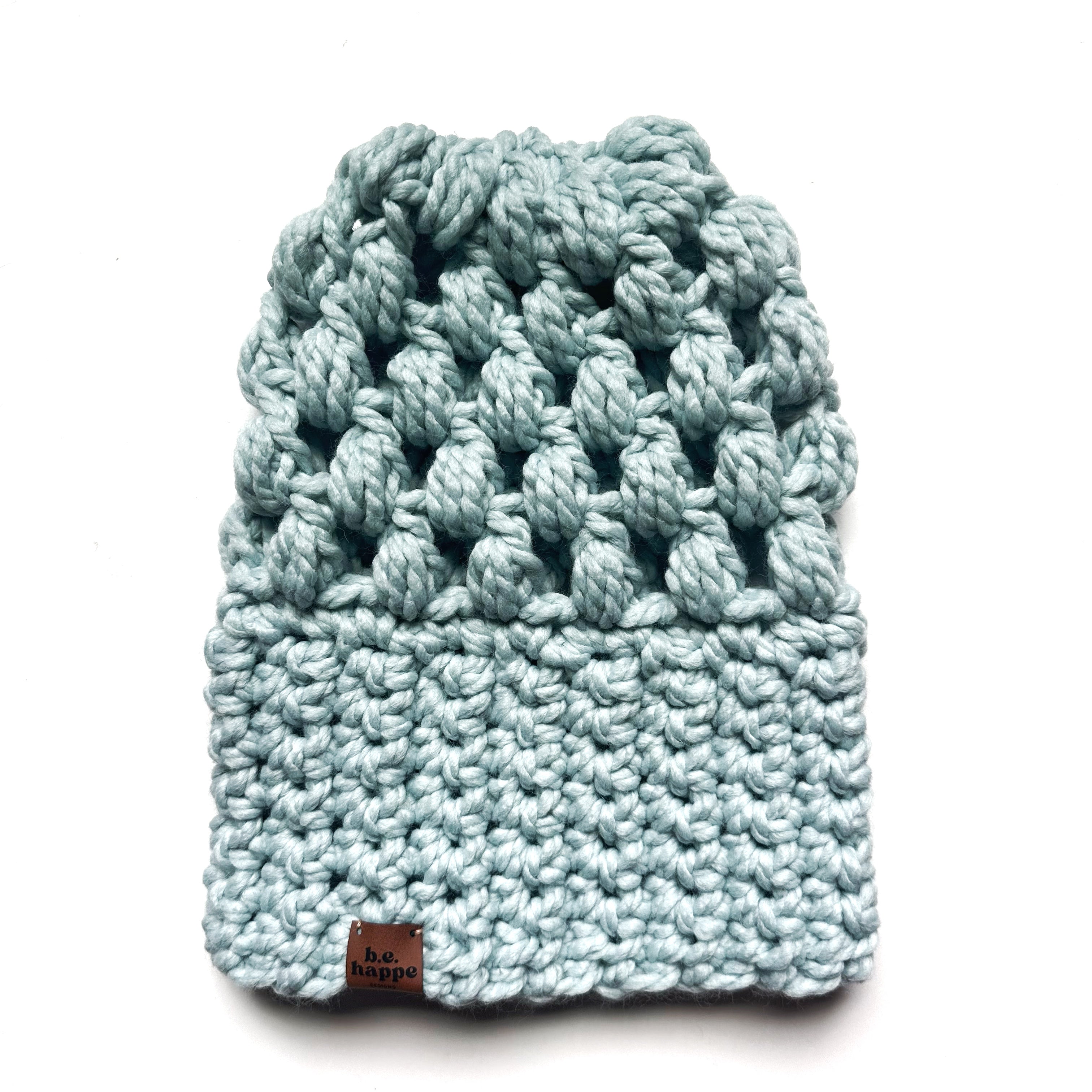 Women's Slouch Hat | Light Blue Slouchy Beanie - Hats from b.e.happe 