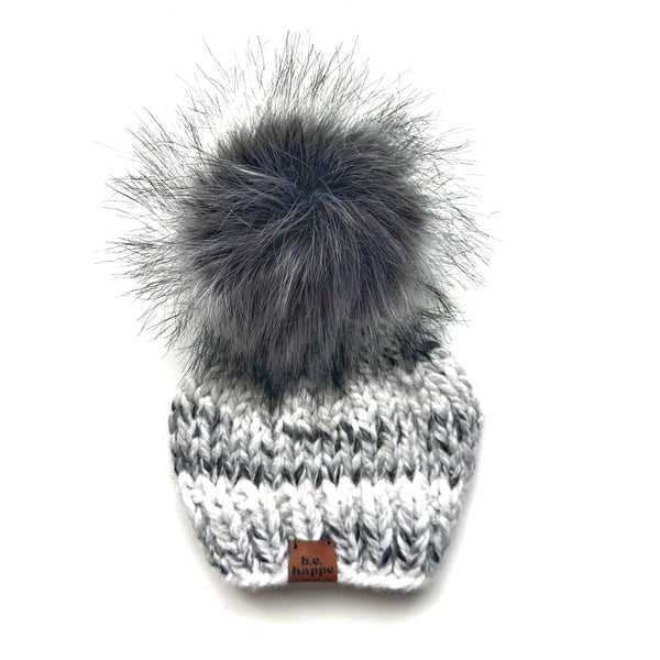 Youth Winter Beanie- Marble Pom Hat - Adult from b.e.happe 