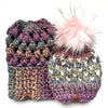 Baby Knit Pom Hat | Purple Heart Beanie - b.e.happe