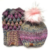Baby Pom Pom Hat | Purple Variegated Beanie - b.e.happe